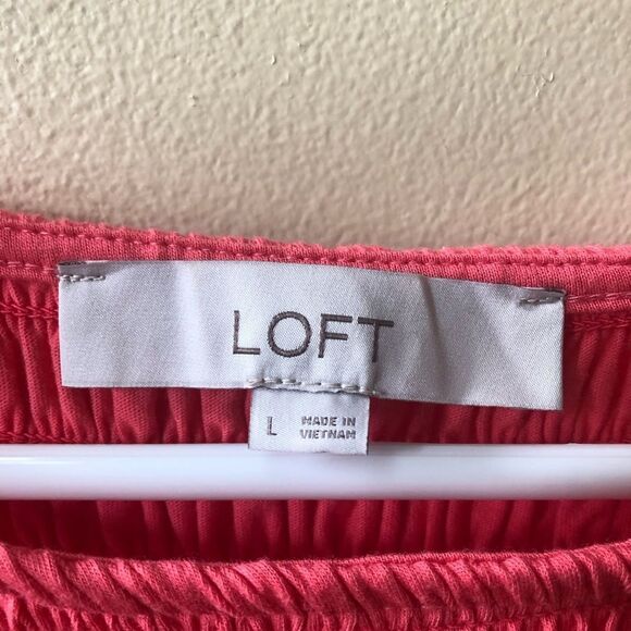 Loft Poplin Mixed Media Midi Pocket Dress - Picture 3 of 5